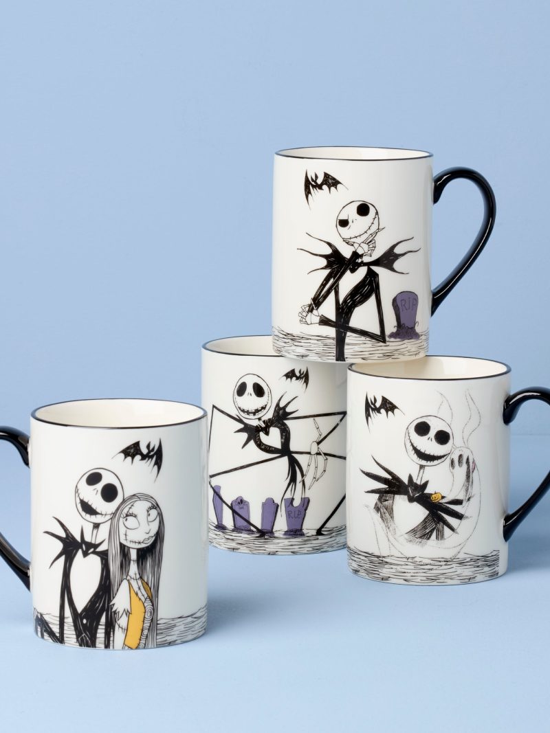 The Nightmare Before Christmas Mugs - Set of 4